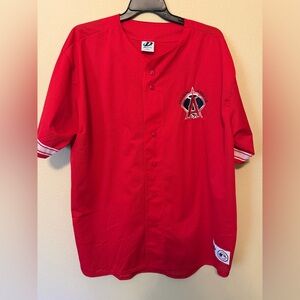 Vintage Anaheim Angels MLB Jersey Dynasty Red Mesh Size XXL